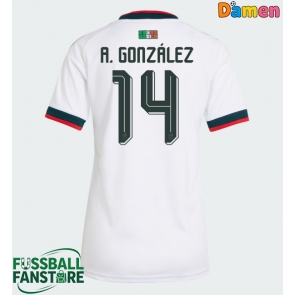 Mexiko Armando Gonzalez #14 Replik Auswärtstrikot Damen WM 2026 Kurzarm